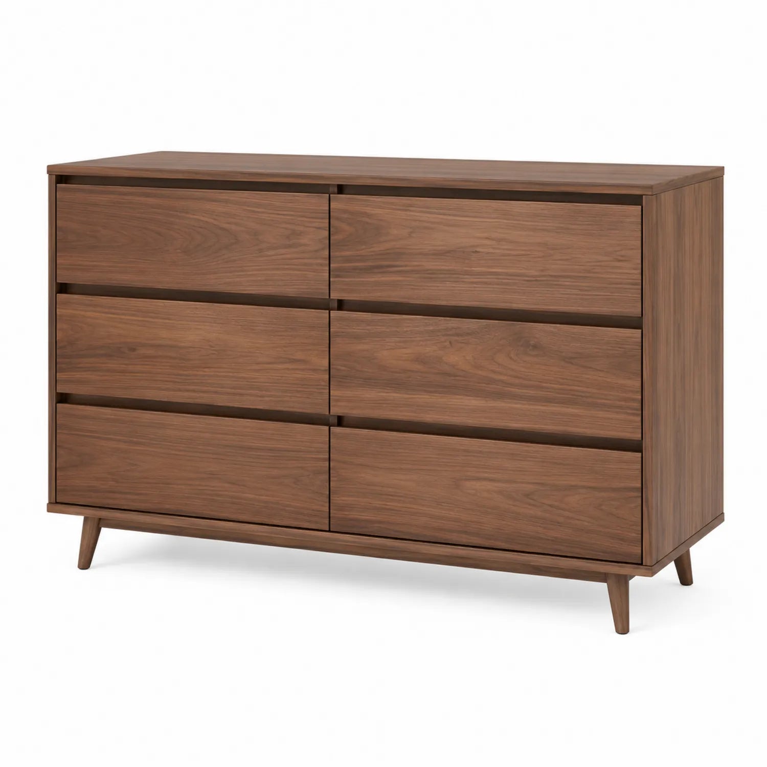 Cajonera de Madera de Nogal con 6 Cajones