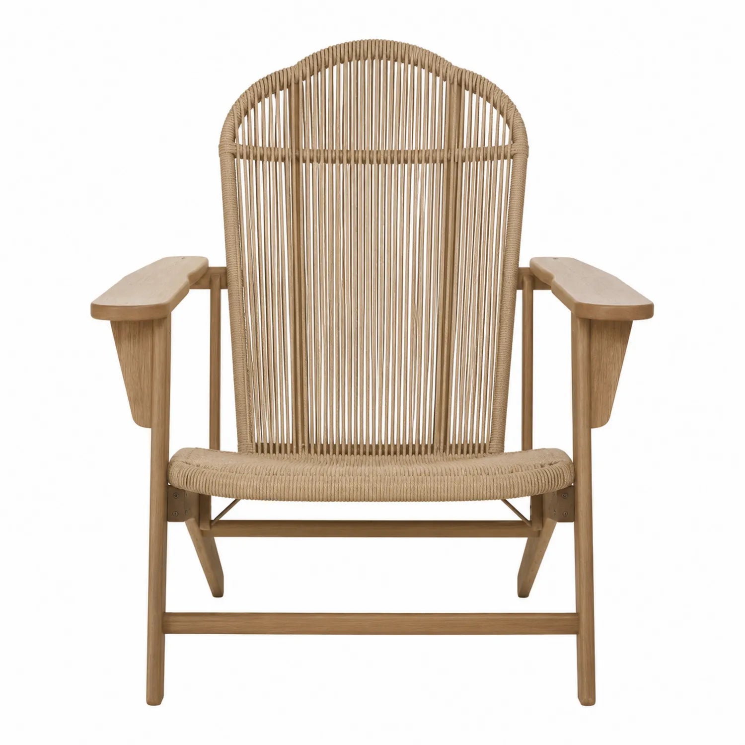Silla de Teca y Cuerda para Exterior